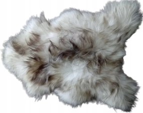 Báránybőr Fehér-Szürke Természetes Hosszú Haj Szőnyeg Szőrme