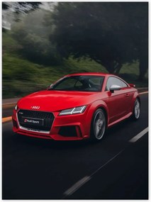 Poszterek 100x135 Piros Audi Autó