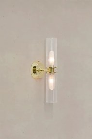 Markslöjd 109236 - Fürdőszobai fali lámpa RIMINI 2xG9/20W/230V IP44 sárgaréz