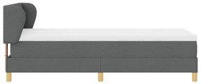 Boxspring Ágy Matrac Párnázattal Szürke Színben, 90x200 cm