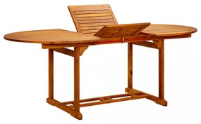 tömör akácfa kerti asztal 200 x 100 x 75 cm