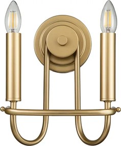 Kichler KL-CAPITOL-HILL2-PNBR - Fali lámpa CAPITOL HILL 2xE14/40W/230V aranyszínű