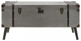 MDF és alumínium dohányzóasztal 102 x 51 x 47,5 cm