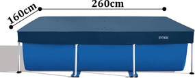 INTEX 2,6m x 1,6m csővázas medence védőtakaró (28036)