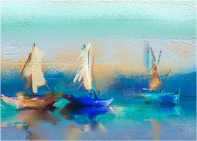 Üveg kép - Tájképfestészet, festészet (70x50 cm)
