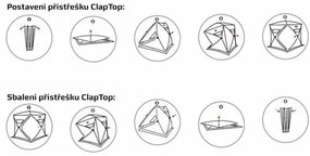 ClapTop 500 gyorsan összecsukható sátor pavilon