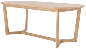 Kaucsukfa étkezőasztal 100x200 cm Serrone – Bloomingville