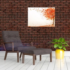 Kép - Fa a szélben (üvegen) (70x50 cm)