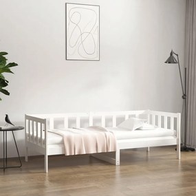 fehér tömör fenyőfa kanapéágy matrac nélkül 80 x 200 cm
