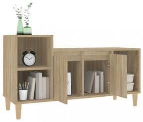 sonoma tölgyszínű szerelt fa TV-szekrény 100x35x55 cm