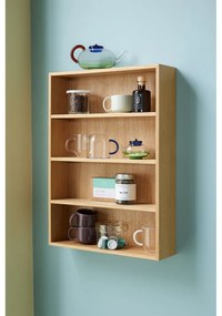 Natúr színű többszintes tölgyfa fali polc Cubbie – Hübsch