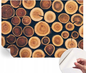 Dekoratív Öntapadós Tapéta Divatos Minták Fa körök 208x146 cm