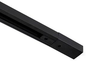 Modern fekete sínrendszer 4 lámpával, 1 fázisú - Yade