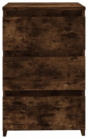 füstös tölgy színű szerelt fa éjjeliszekrény 40 x 35 x 62,5 cm