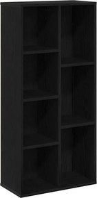 vidaXL Könyvszekrény Fekete tölgy 50 x 25 x 102 cm