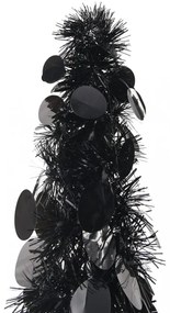 fekete pop-up PET műkarácsonyfa 180 cm