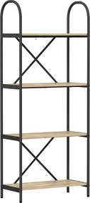 vidaXL Könyvespolc Sonoma tölgy 60 x 30 x 146 cm Faanyag
