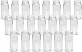 23 db üveg befőttes üveg fűszertartó tégely 120ml