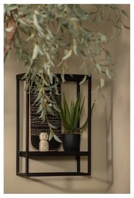 Fekete fém fali polc 40x60 cm Febe – WOOOD