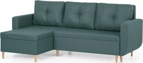 DORIS Kinyitható sarokkanapé Türkizkék