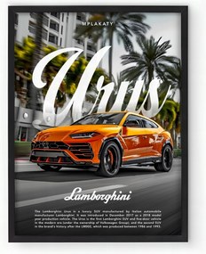 Lamborghini Urus keretes poszter 20x30 cm Ajándék ötlet