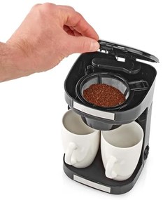 Nedis KACM140EBK - Kávégép két csészéhez 450W/230V 0,25 l