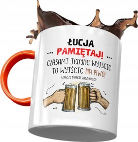 Narancssárga Bögre Lúcia Barátnőknek Ajándék Nyomtatott Fotóval