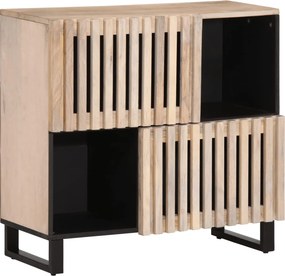 vidaXL tömör mangófa tálalószekrény 80 x 34 x 75 cm