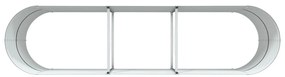 Kerti Magaságy Barna 320x80x81 cm Galvanizált Acél