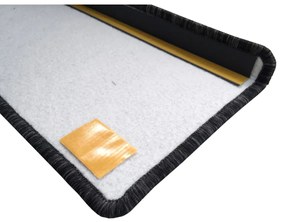 Apollo soft lépcsőfok, téglalap alakú, antracit,24 x 80 cm, 5 db-os készlet