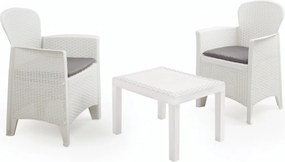 Kerti garnitúra AKITA, 3 részes, fehér I.P.A.E-Progarden