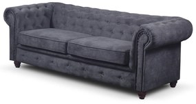 Infinity Chesterfield II kinyitható kanapé Sötétszürke