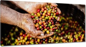 Vászonkép 115x55 Kávé szett Kávé