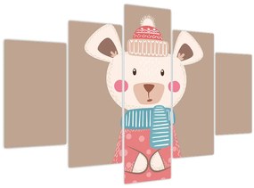 Kép - Egér sállal (150x105 cm)