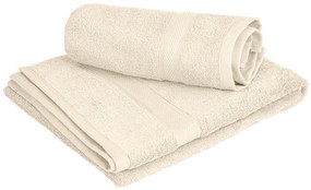 CLARYSSE ELEGANCE törölköző 60x110 cm krémszínű, 100% pamut
