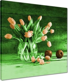 Vászonkép 40x40 Zöld, wenge