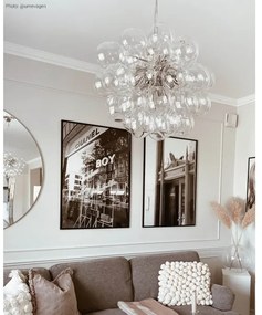 ByRydens 4200440-7002 - Csillár zsinóron GROSS 8xG9/4W/230V átlátszó