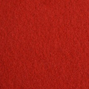 1x12 m Piros világos kiállítási szőnyeg
