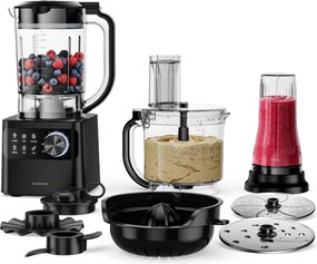 Klarstein Velaire konyhai robotgép turmixgéppel dagasztáshoz, habveréshez és gyümölcslé készítéshez 1200 W 2 l konyhai robotgép/ turmixgép 1,75 l