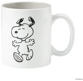 PEANUTS bögre szürke-fehér, Snoopy 330 ml