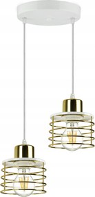 Függő lámpa Csillár Glamour Arany Króm Réz