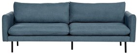 Háromszemélyes kék kárpitozott kanapé VINTERBRO Beliani