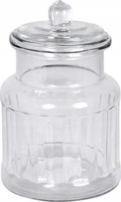 Ételtároló Tégely Fűszertartó kávé ökológiai átlátszó 12cm
