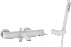 Kfa Kádtöltő Csaptelep Vízszintes Fali Moza Prémium Zuhanyszett, Fehér