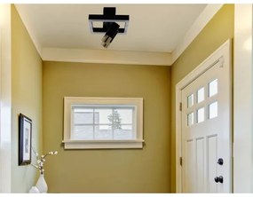 LED Dimmelhető mennyezeti lámpa LED/50W/230V 3000-6500K fekete + távirányítás