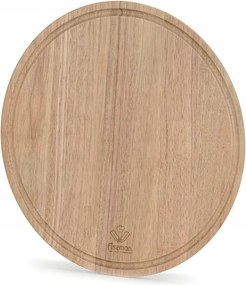 Vágódeszka Fissman kerek 35cm, kaucsukfa, antibakteriális