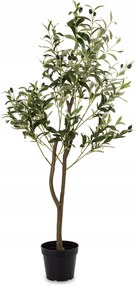 Oliva Dekoratív Magas Mesterséges Olajfa Növény Nappaliba 120 cm