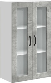 vidaXL Konyhaszekrény polcokkal Beton Szürke 60 x 31 x 100 cm Faanyag