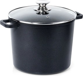 Gránit fazék üveg fedéllel Magas párolás főzéshez 7,6L