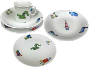 Thun 3 részes gyermek étkészlet Auto-Moto